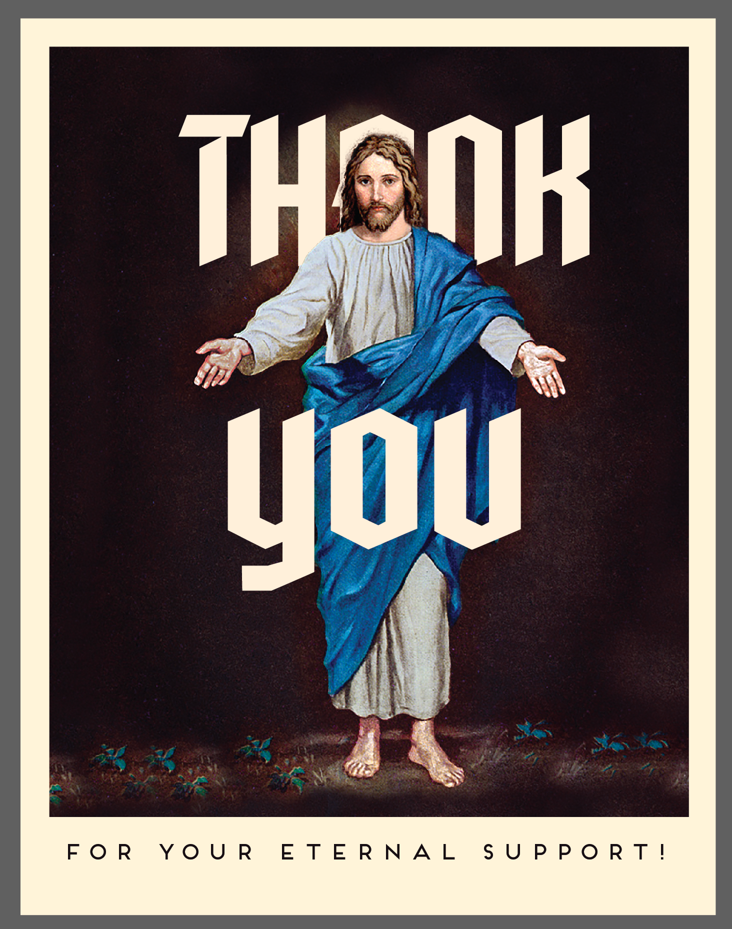 Eternal Support Thank You Card
