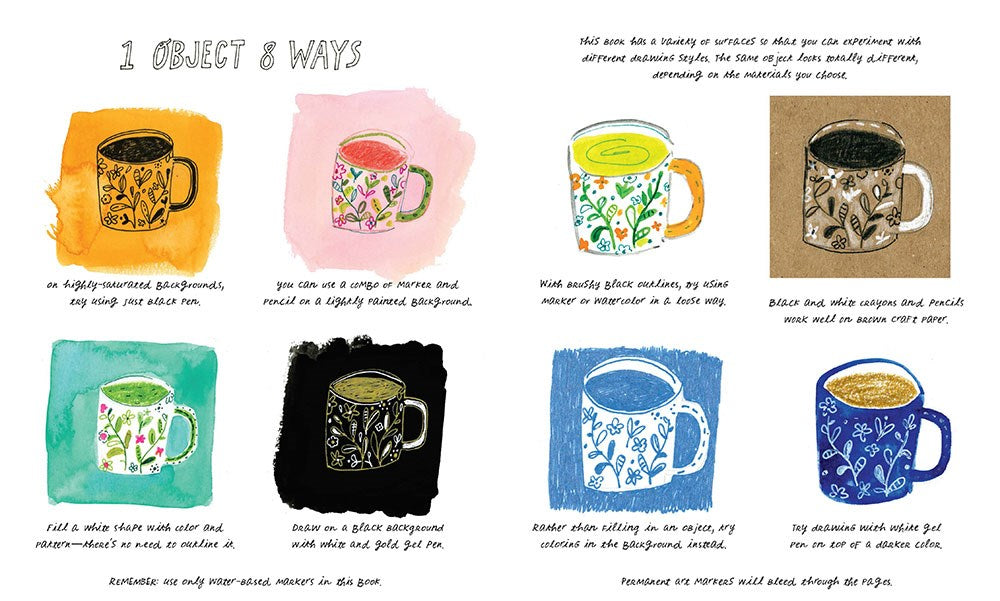 100 Days of Drawing (Guided Sketchbook): Sketch, Paint, and Doodle Towards One Creative Goal
