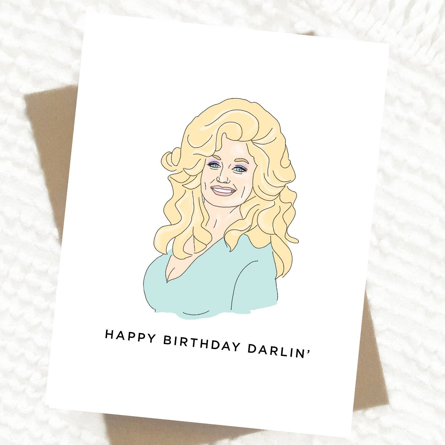 Dolly Happy Birthday Darlin' Card - Bosc Paper Supply Co.