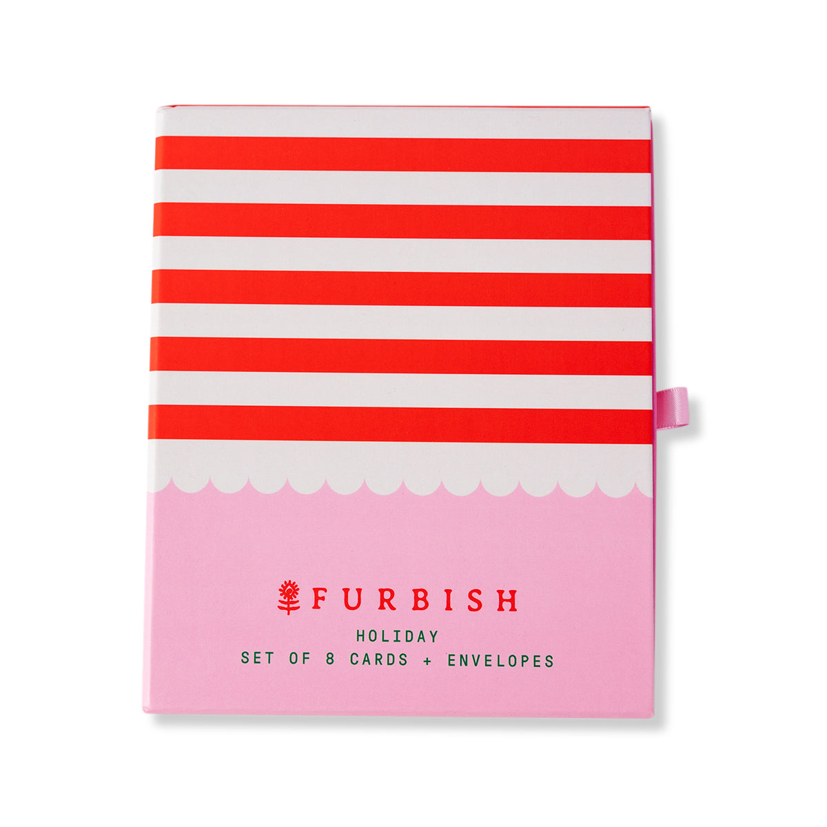 Scallop Stripe Boxed Greeting Card Set of 8