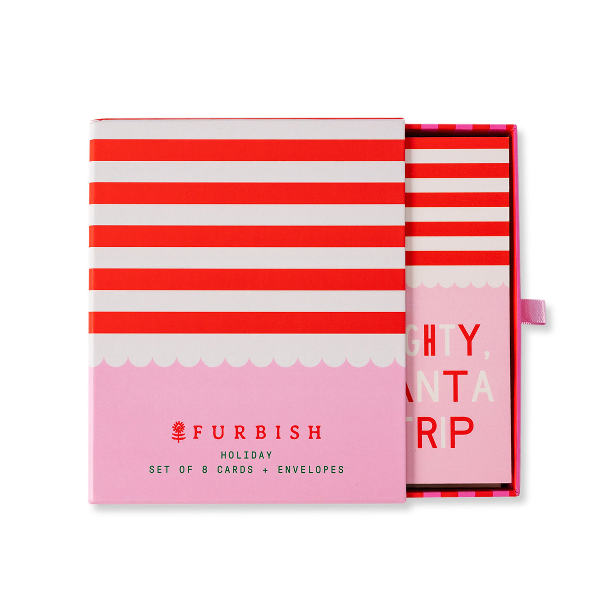 Scallop Stripe Boxed Greeting Card Set of 8
