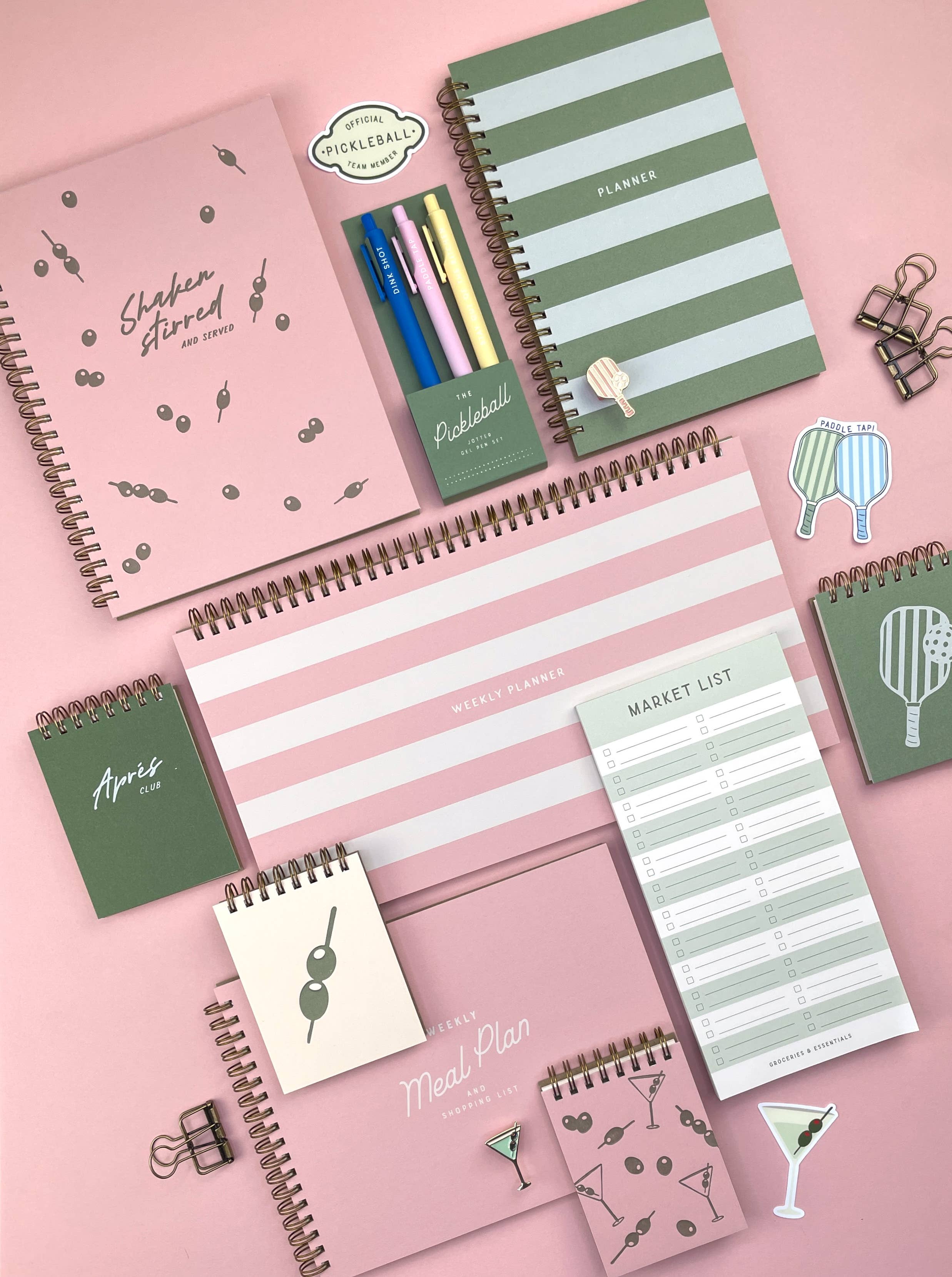 Striped Undated Weekly Planner