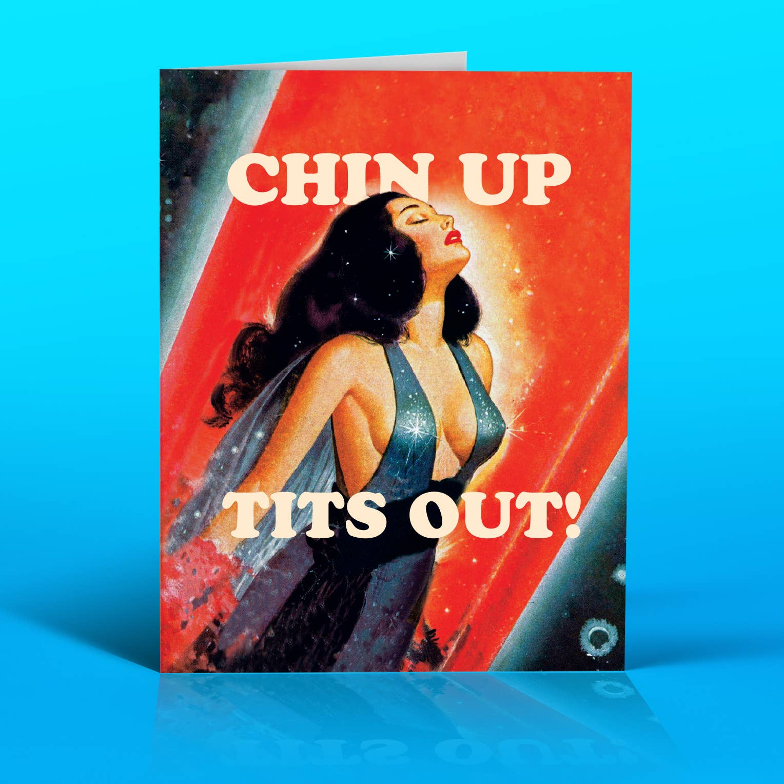 Chin Up Tits Out Card