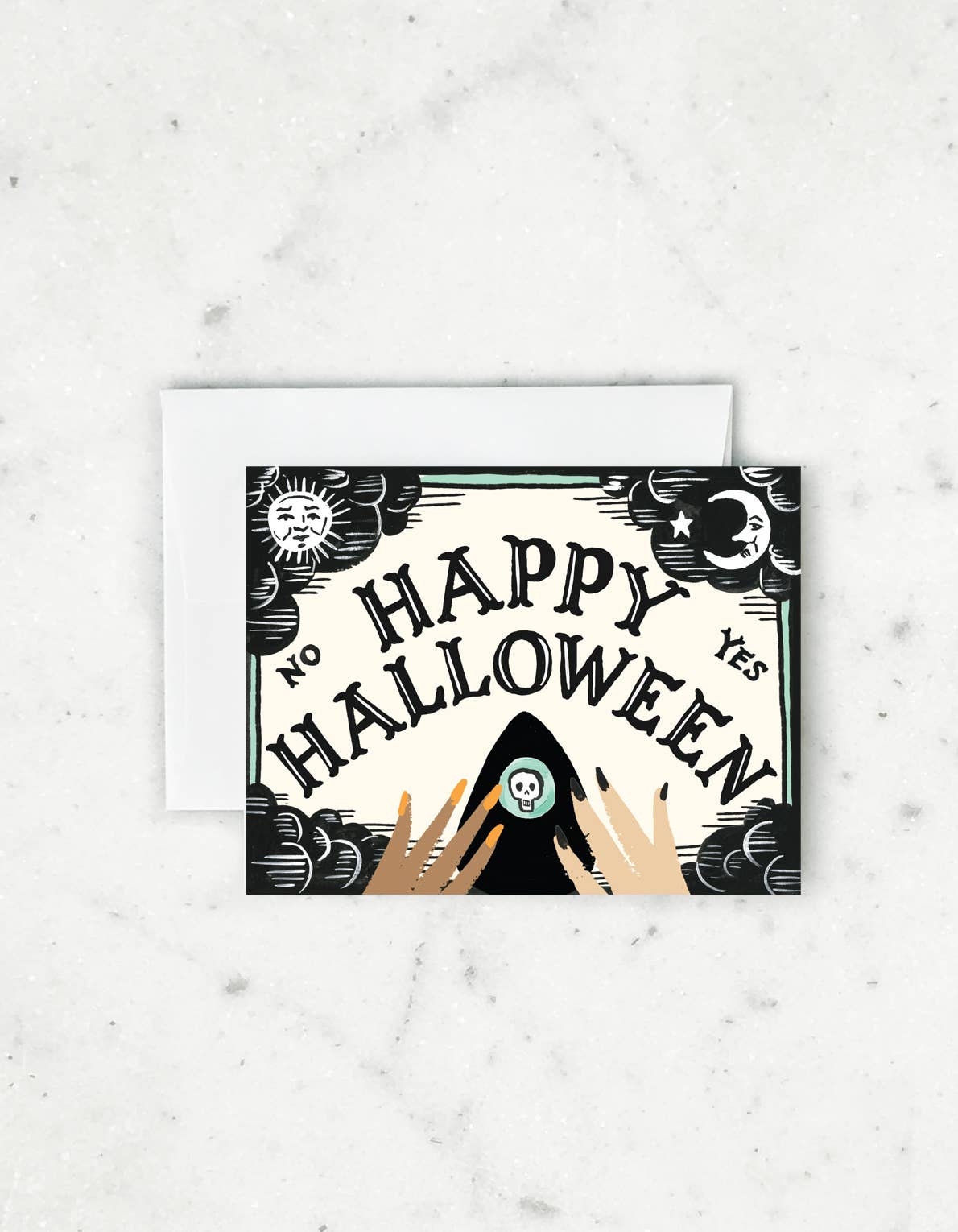 Ouija Board Halloween Card