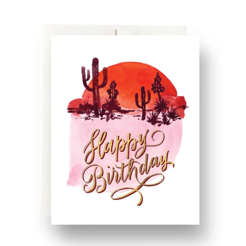 Abstract Cactus Birthday Card - Bosc Paper Supply Co.