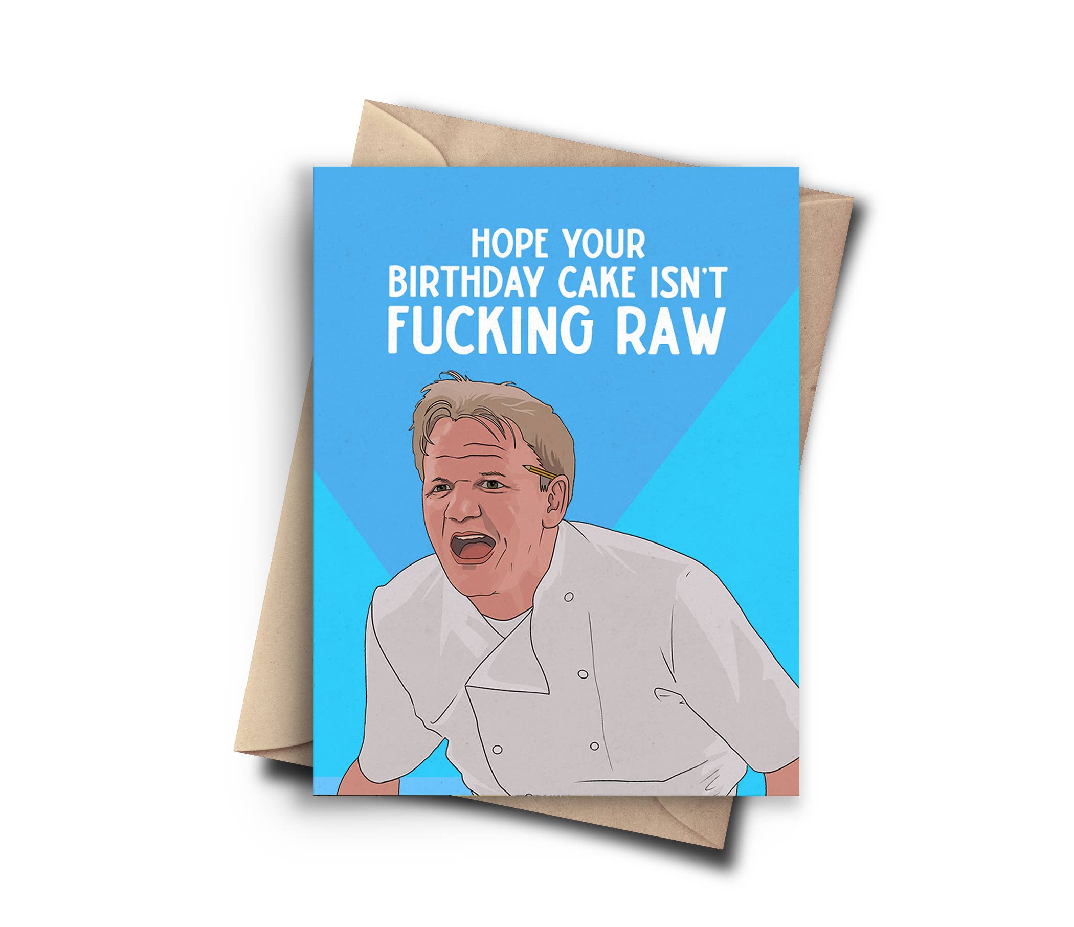 Gordon Ramsay Birthday Cake Card - Bosc Paper Supply Co.