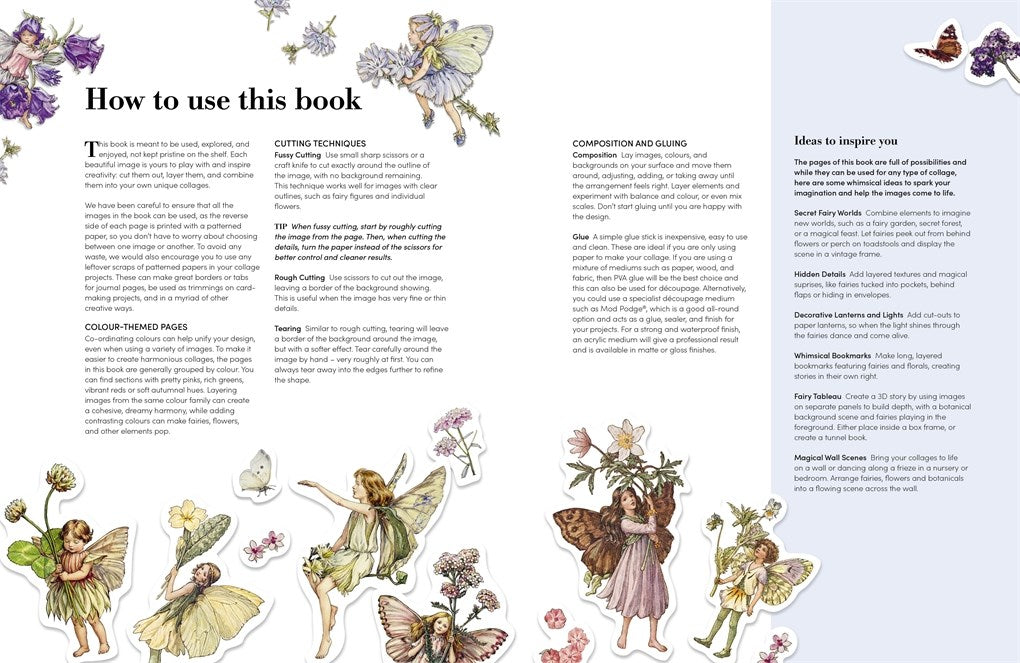 Flower Fairies to Cut Out and Collage: Over 500 Timeless Illustrations to Inspire Creativity