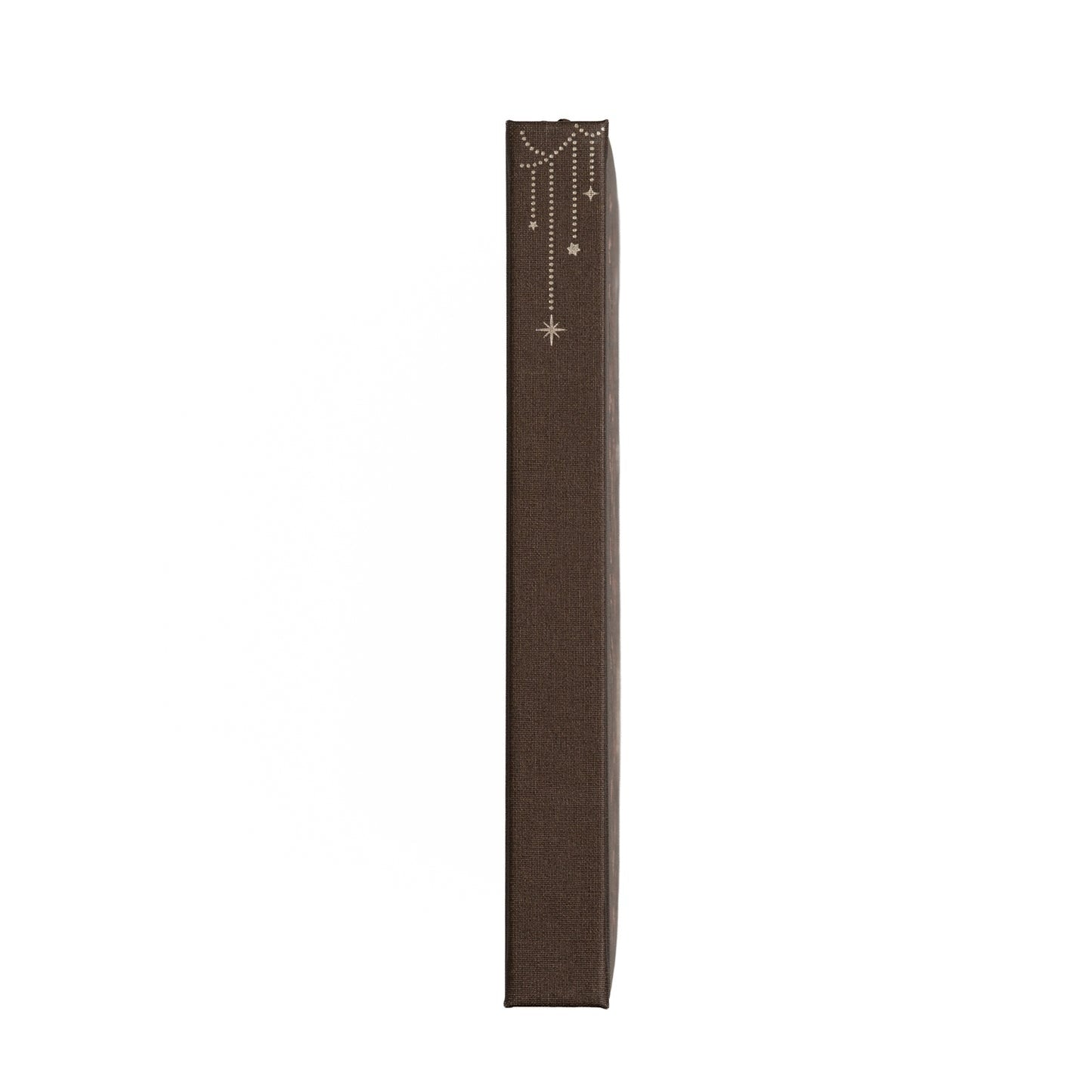 Spine of the brown Harvest Moon Notebook