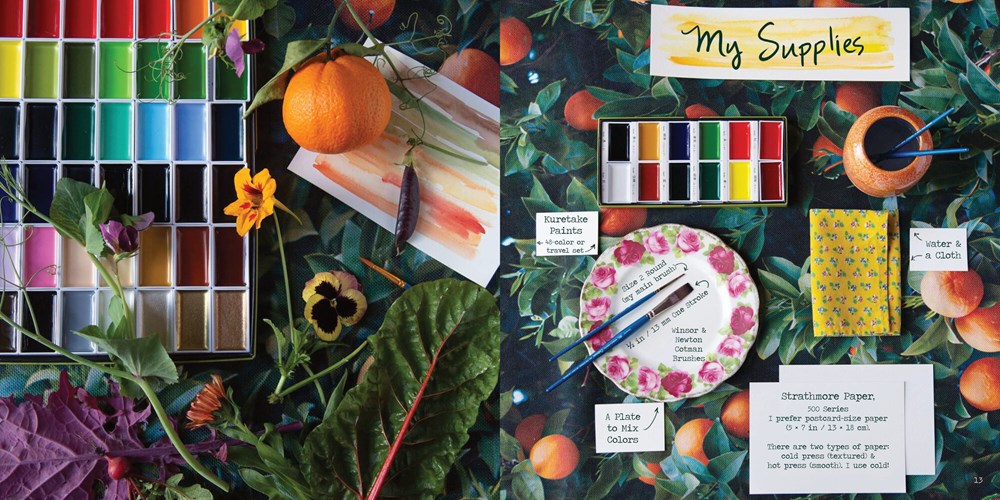 The Watercolor Feast: Learn to Paint Simple Fruits, Vegetables, and Flowers