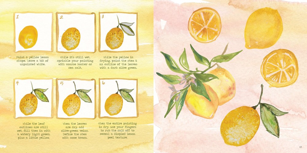 The Watercolor Feast: Learn to Paint Simple Fruits, Vegetables, and Flowers