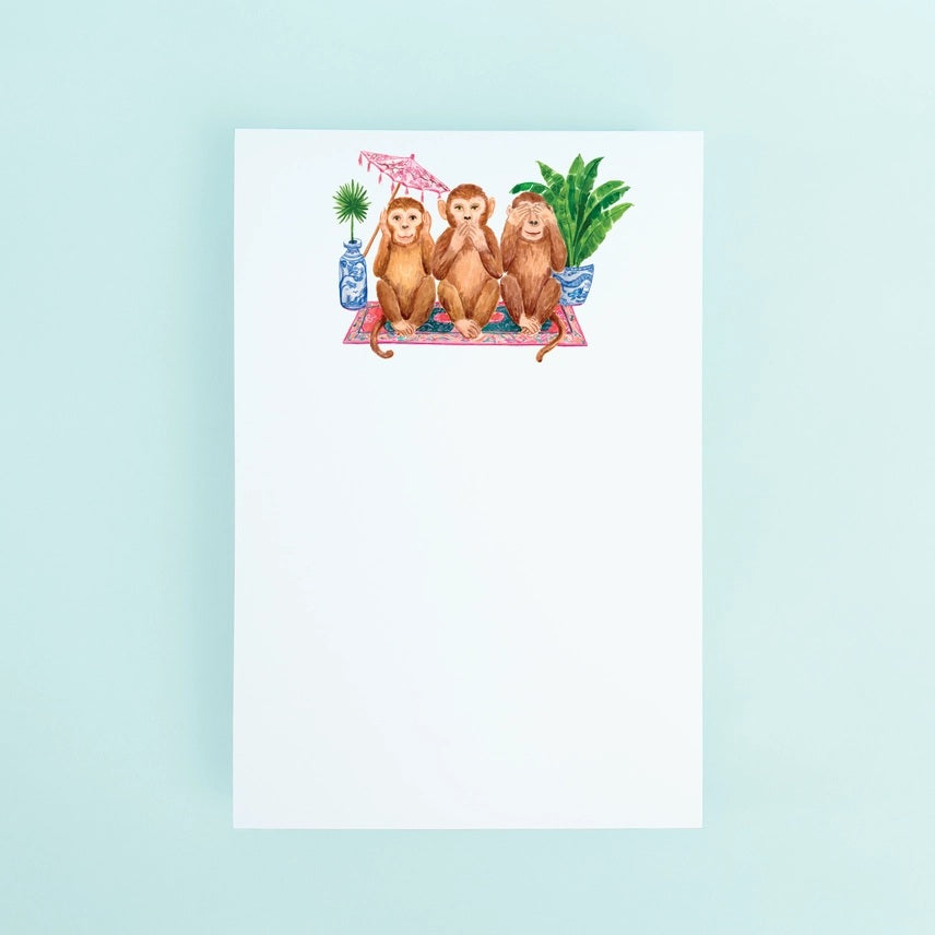 3 Wise Monkeys Notepad