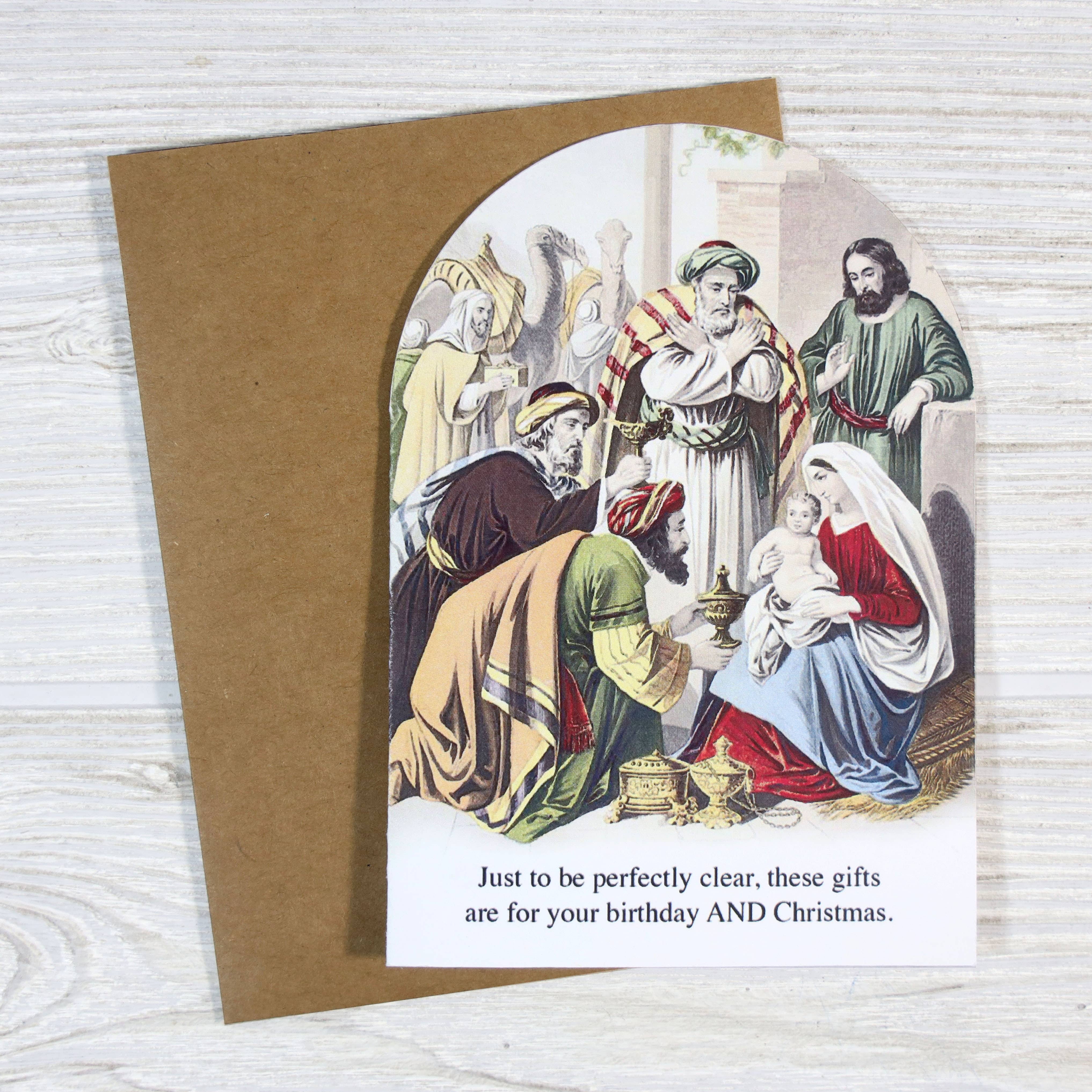 These Gifts Are for Your Birthday and Christmas Card