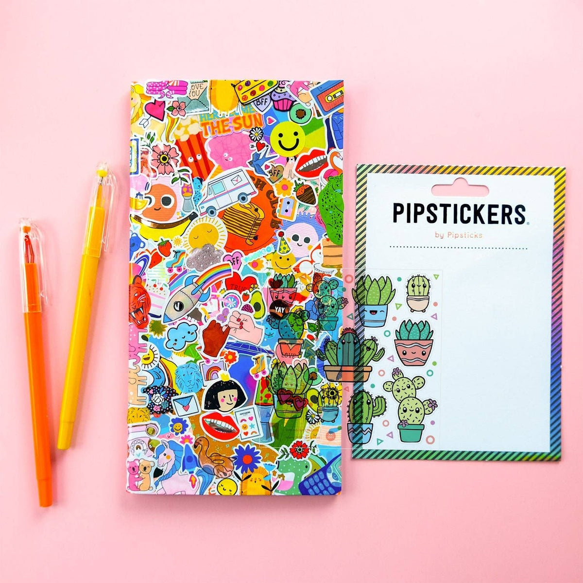 Smiling Succulents Holographic Sticker Sheet