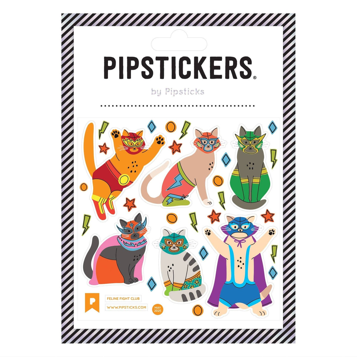 Feline Fight Club Cat Sticker Sheet