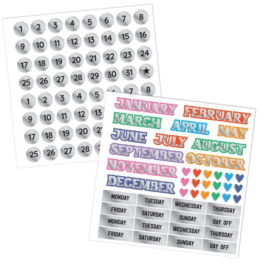 Sparkle, Plan, Repeat (2ct) Stickers - Bosc Paper Supply Co.