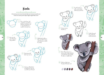 10 Step Drawing: Cute Animals: 'Draw Over 50 Adorable Animals in 10 Easy Steps