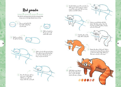 10 Step Drawing: Cute Animals: 'Draw Over 50 Adorable Animals in 10 Easy Steps