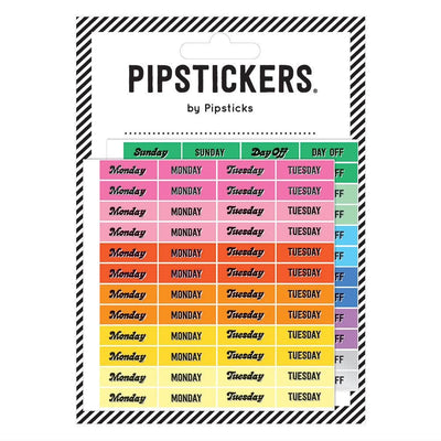Colorful Week (8ct) Stickers - Bosc Paper Supply Co.