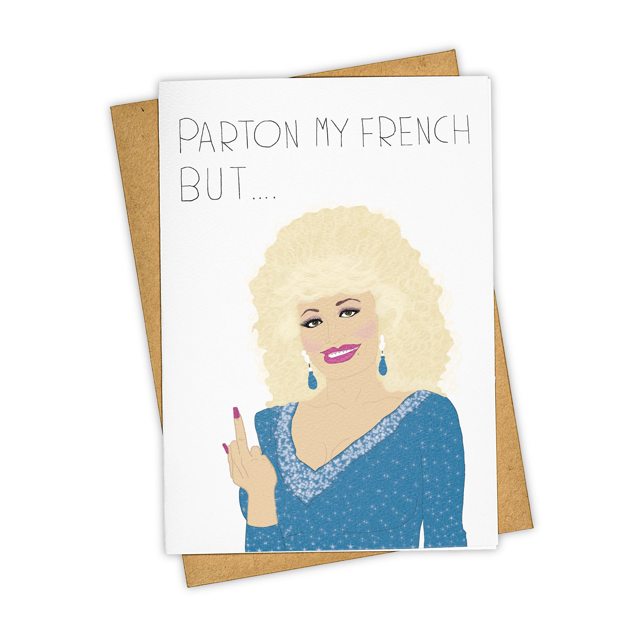 Parton My French Card