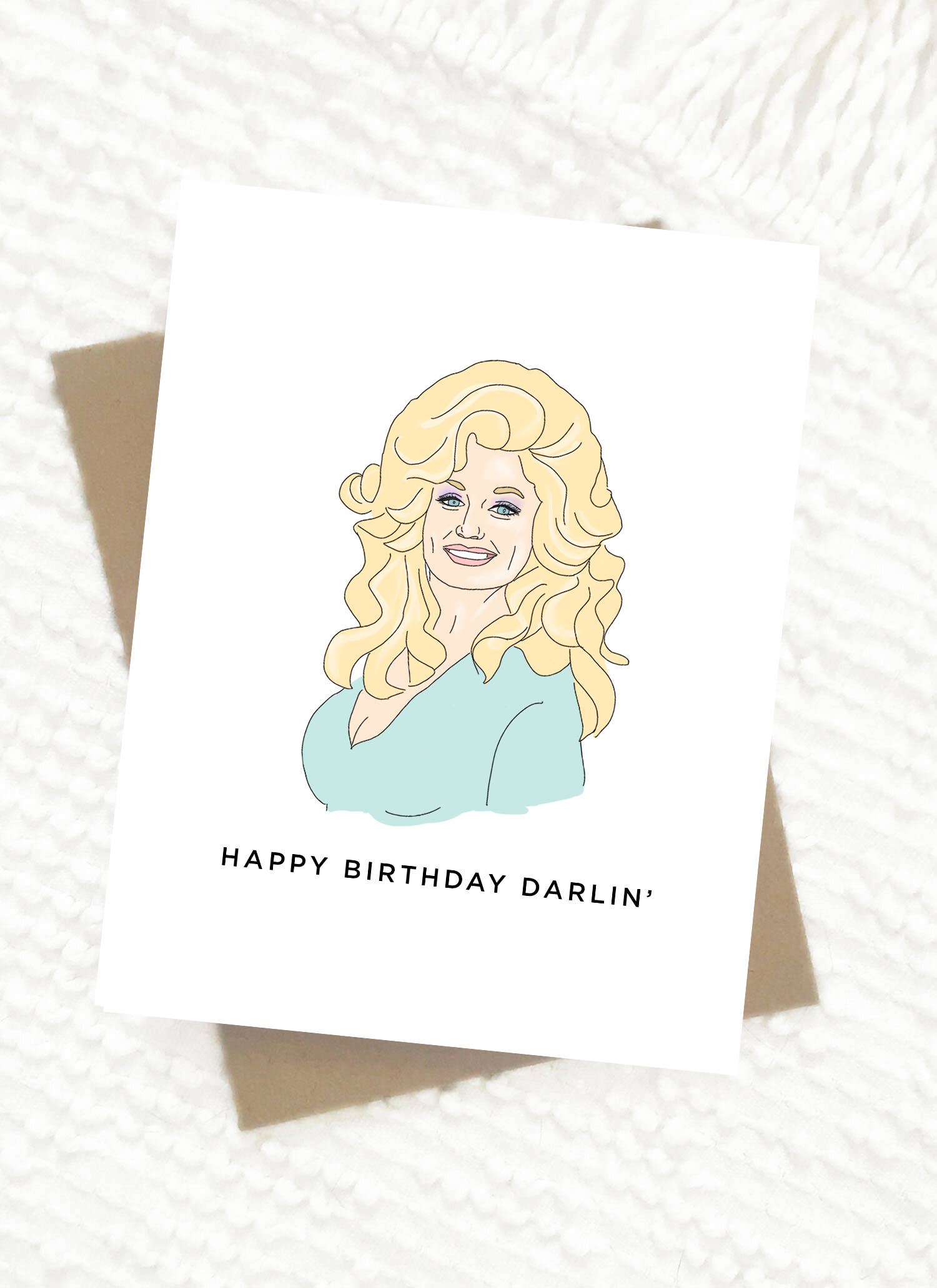 Dolly Happy Birthday Darlin' Card - Bosc Paper Supply Co.