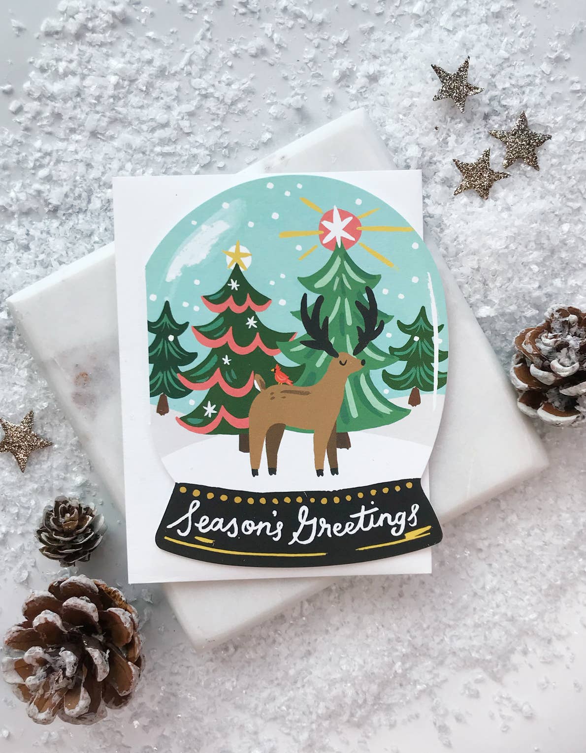 Winter Wonderland Snow Globe Card