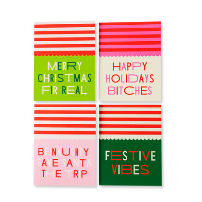 Scallop Stripe Boxed Greeting Card Set of 8
