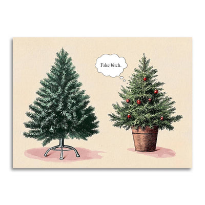 Fake Bitch Funny Christmas Card