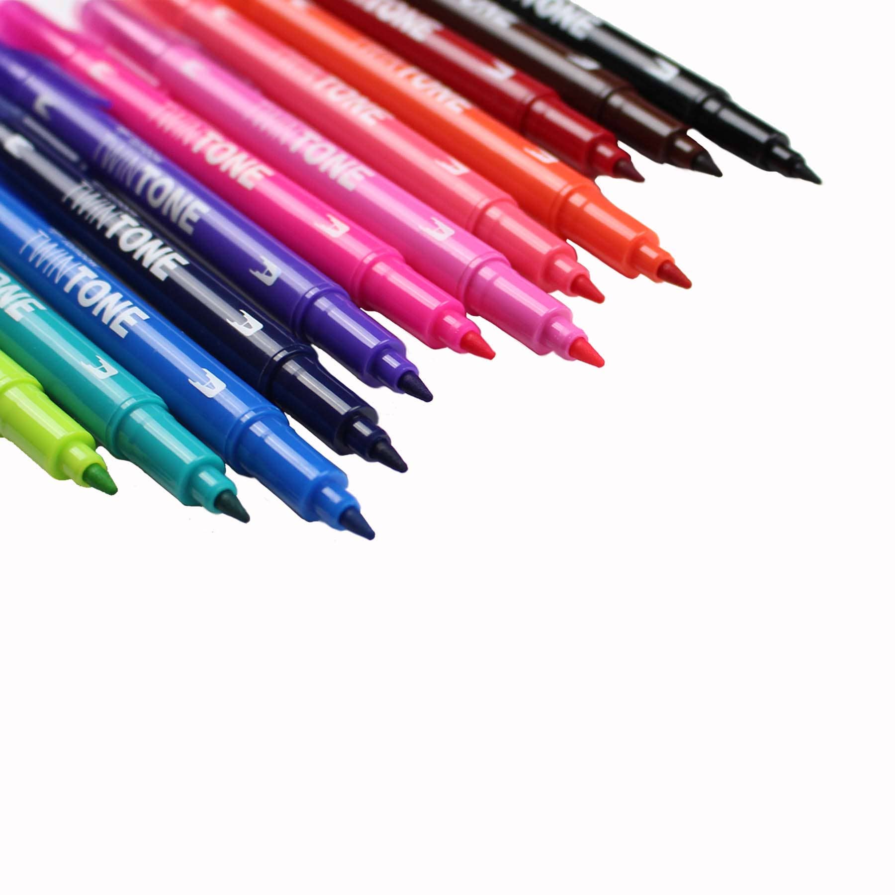 TwinTone Marker Set: Bright - 12-Pack - Bosc Paper Supply Co.