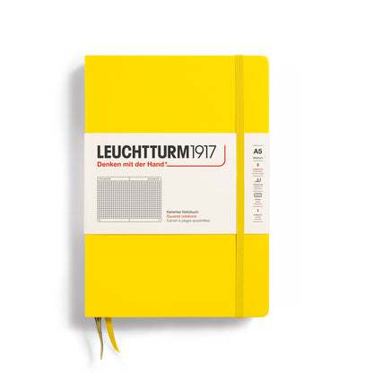 Medium (A5) Hardcover Notebook - Lemon - Bosc Paper Supply Co.