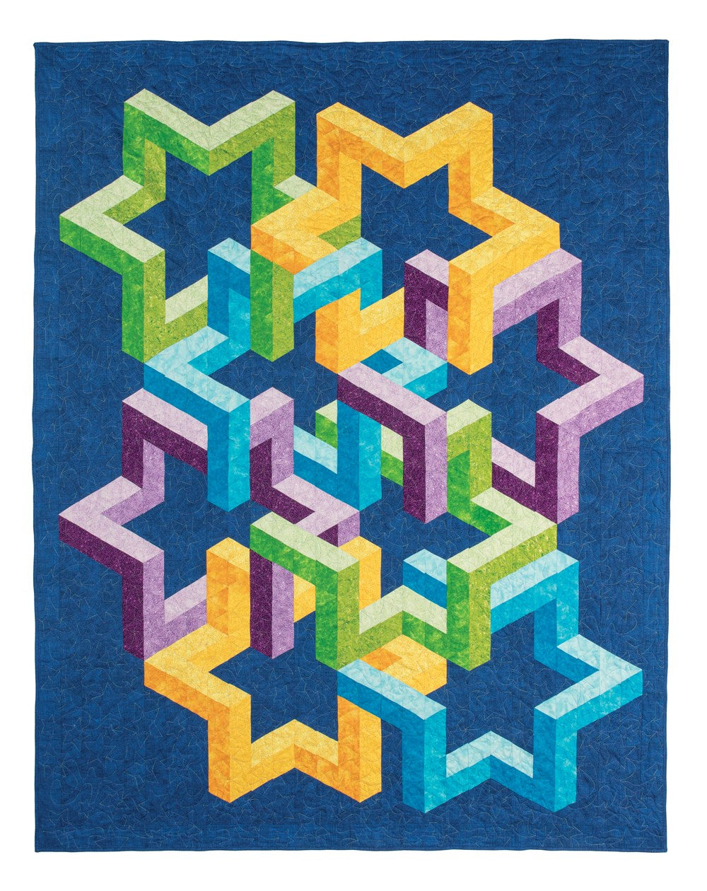 3-D Illusion Quilts Simplified: Sensational Designs Using Color, Value & Geometric Shapes; 12 Projects