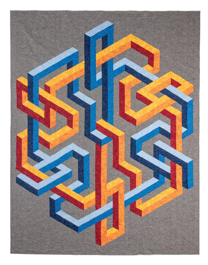 3-D Illusion Quilts Simplified: Sensational Designs Using Color, Value & Geometric Shapes; 12 Projects