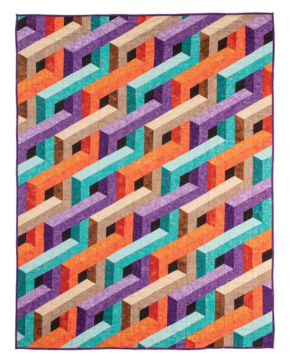 3-D Illusion Quilts Simplified: Sensational Designs Using Color, Value & Geometric Shapes; 12 Projects