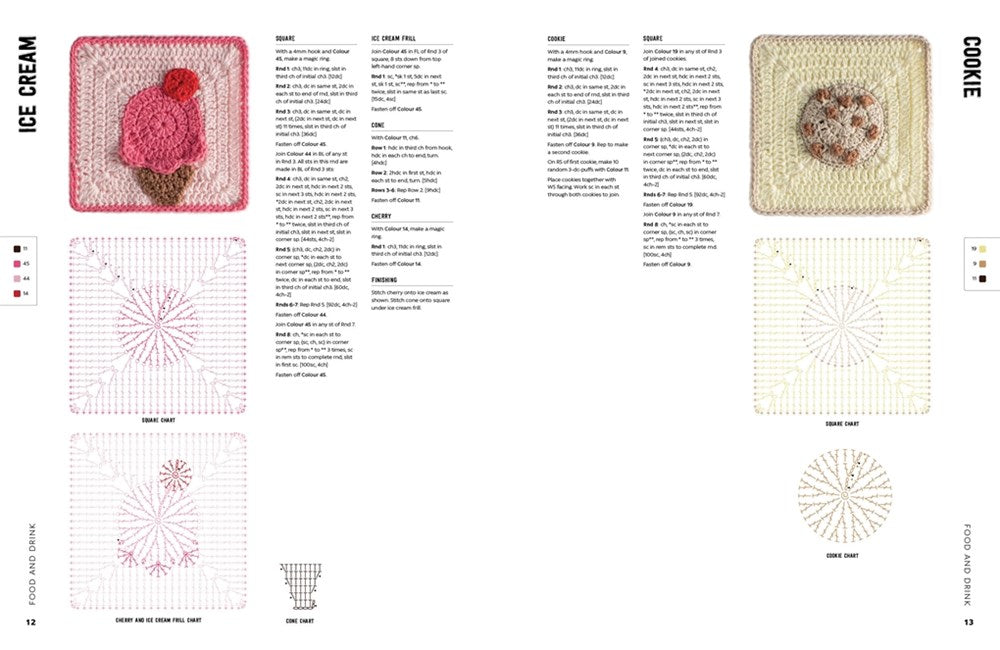 3D Granny Squares: Food and Drink: Crochet Patterns and Projects for Pop-Up Granny Squares