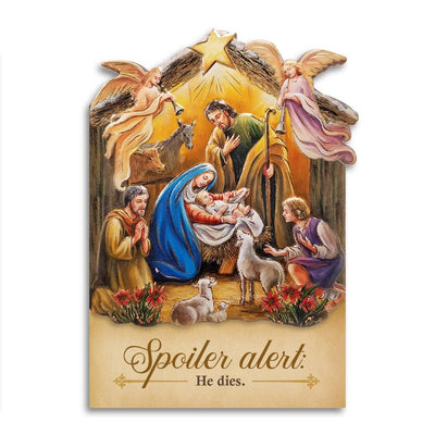Spoiler Alert He Dies Funny Christmas Card