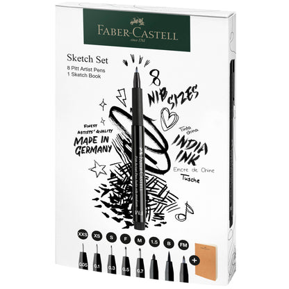 Pitt Artist Pen and Artist Sketchbook Gift Set - Bosc Paper Supply Co.