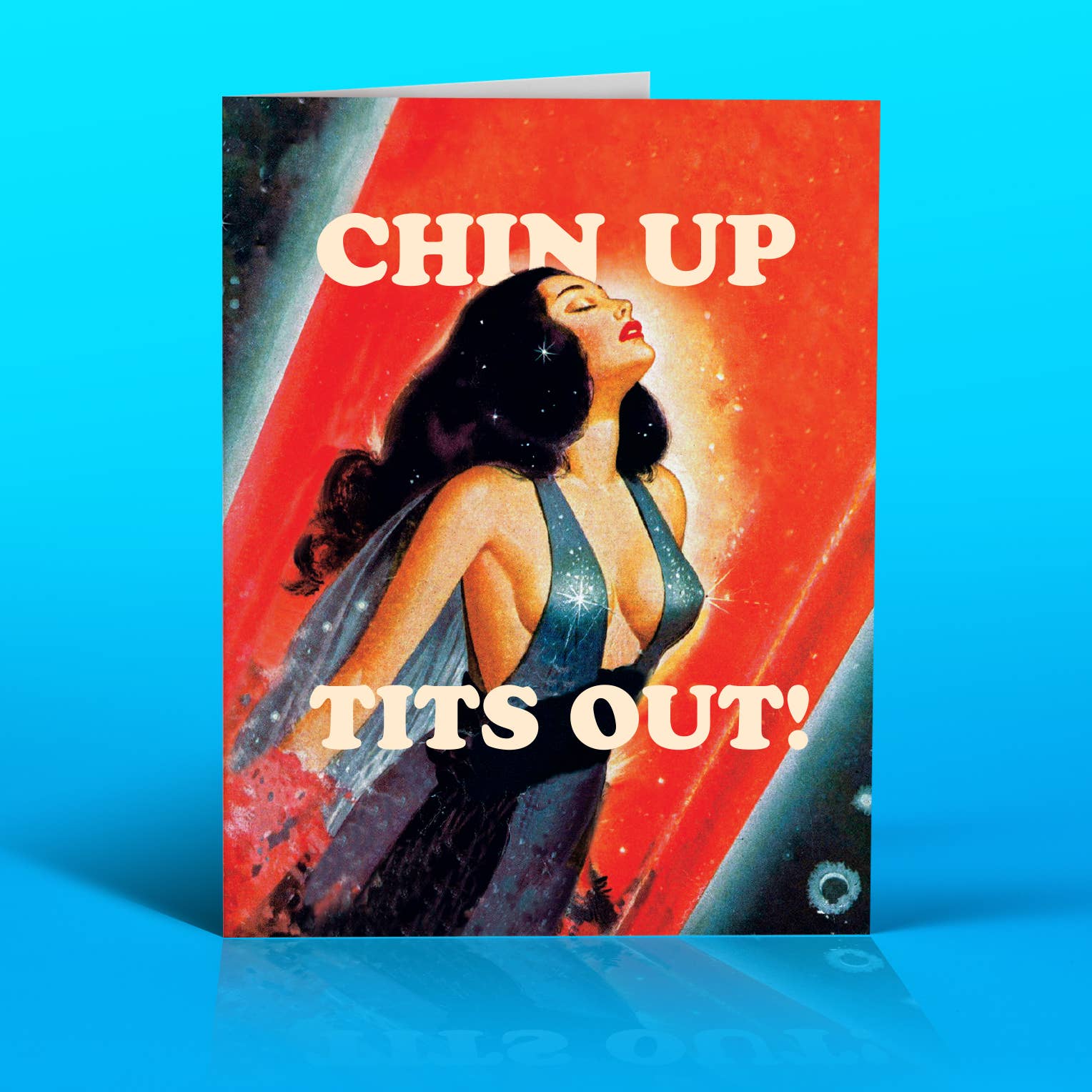 Chin Up Tits Out Card - Bosc Paper Supply Co.