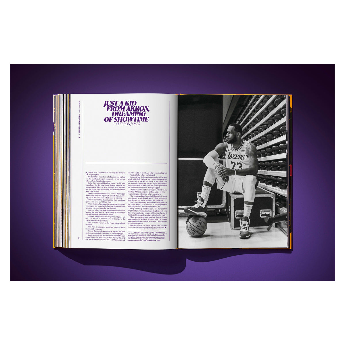 Lakers An Official History of the Purple & Gold TASCHEN coffee table book