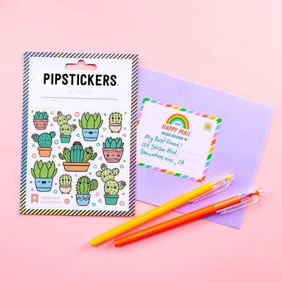 Smiling Succulents Holographic Sticker Sheet