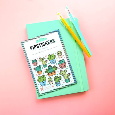 Smiling Succulents Holographic Sticker Sheet