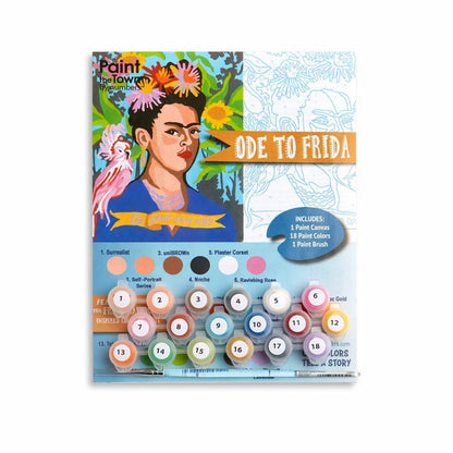 Ode to Frida Kahlo Paint by Number Kit - Bosc Paper Supply Co.