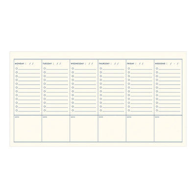 To Do Simple Undated Weekly Planner