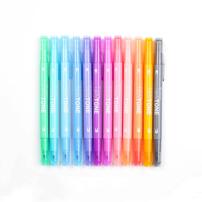 TwinTone Marker Set: Pastel - 12-Pack - Bosc Paper Supply Co.