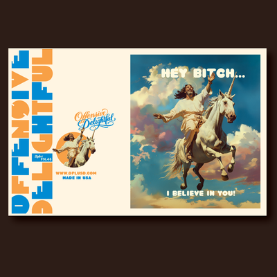I Believe In You Unicorn Card