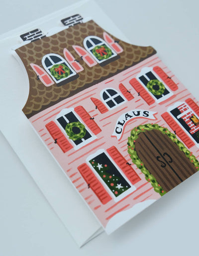 Santa’s House Christmas Card
