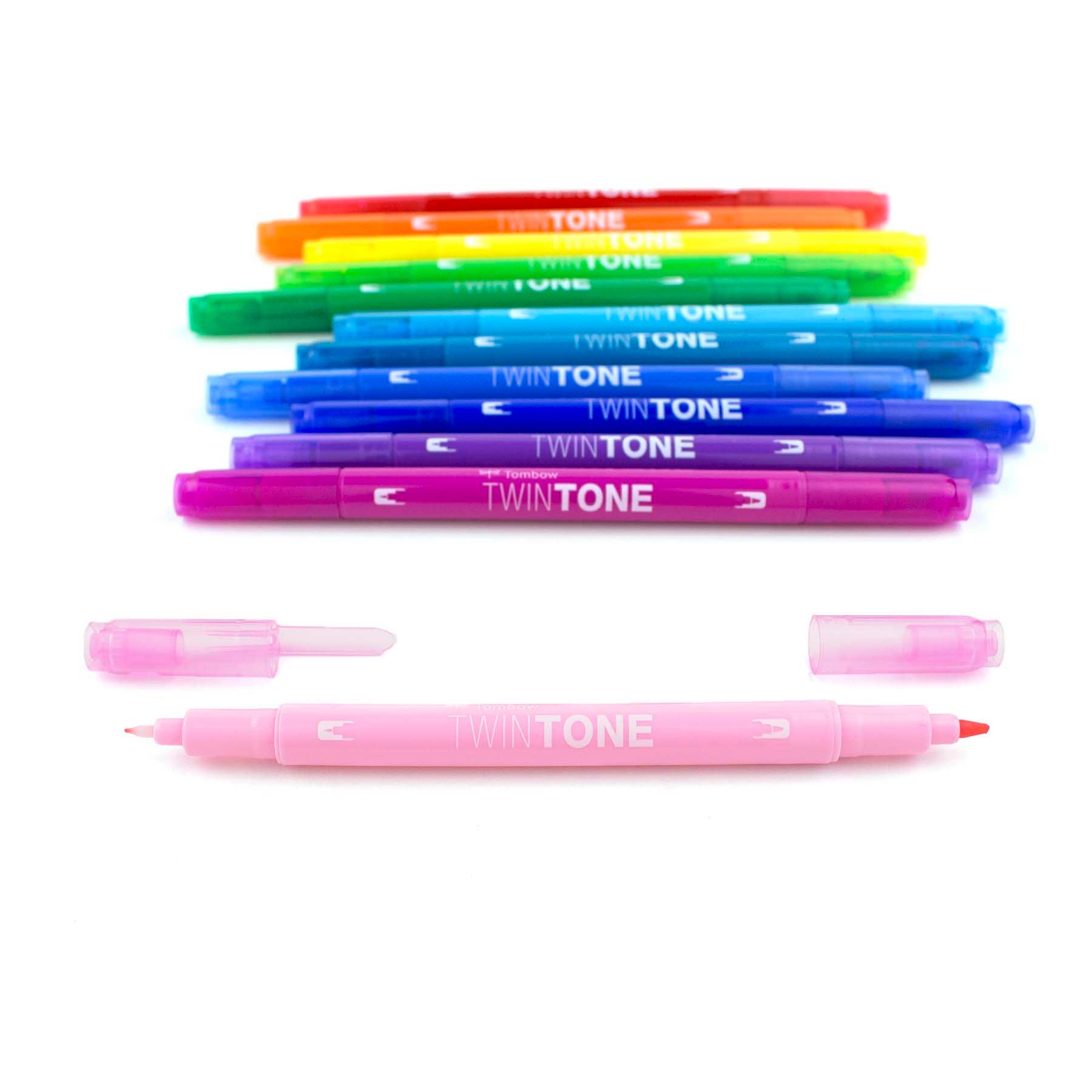 TwinTone Marker Set: Rainbow - 12-Pack - Bosc Paper Supply Co.