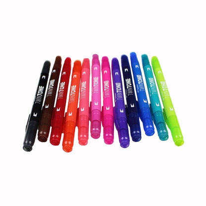 TwinTone Marker Set: Bright - 12-Pack - Bosc Paper Supply Co.