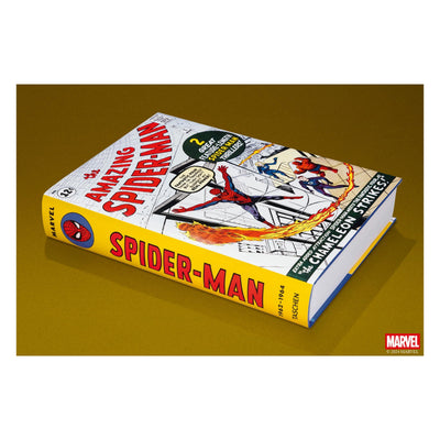 Spider-Man comic book on a brown background