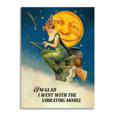 I’m Glad I Went With the Vibrating Model Halloween Card