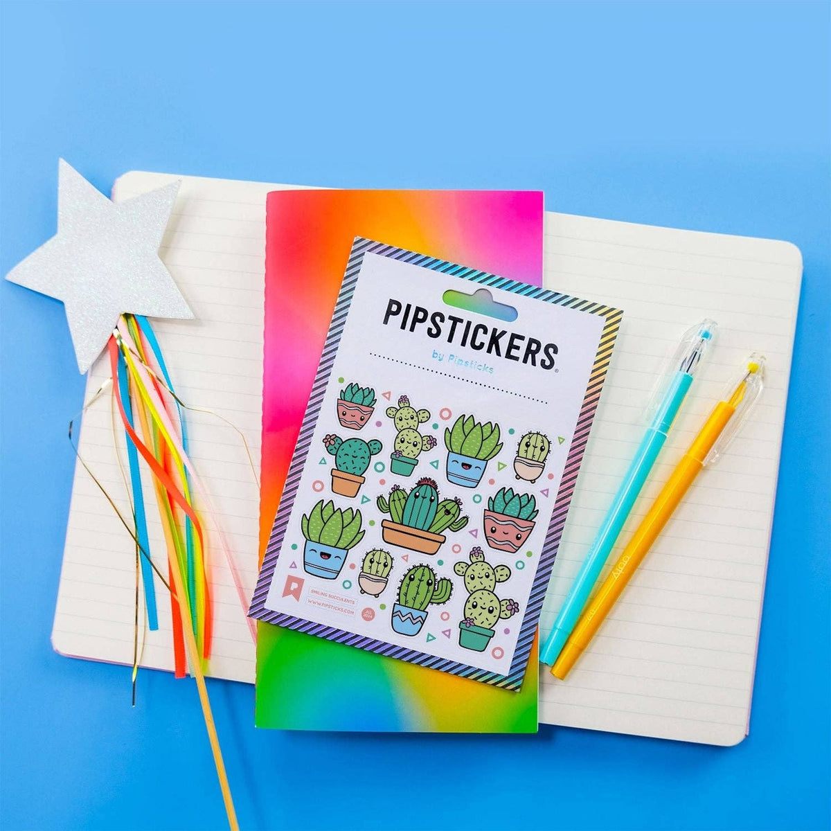Smiling Succulents Holographic Sticker Sheet
