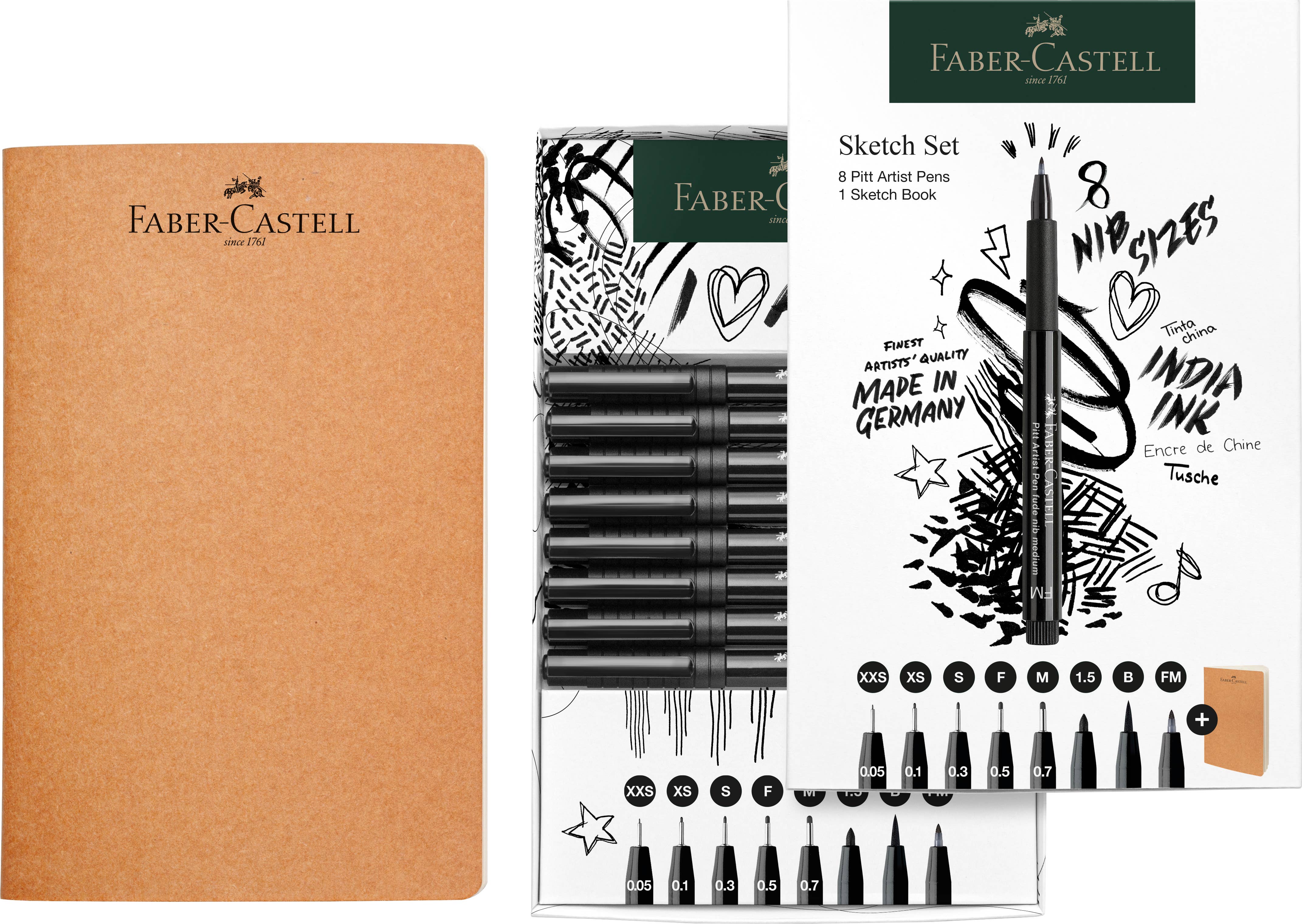 Pitt Artist Pen and Artist Sketchbook Gift Set - Bosc Paper Supply Co.